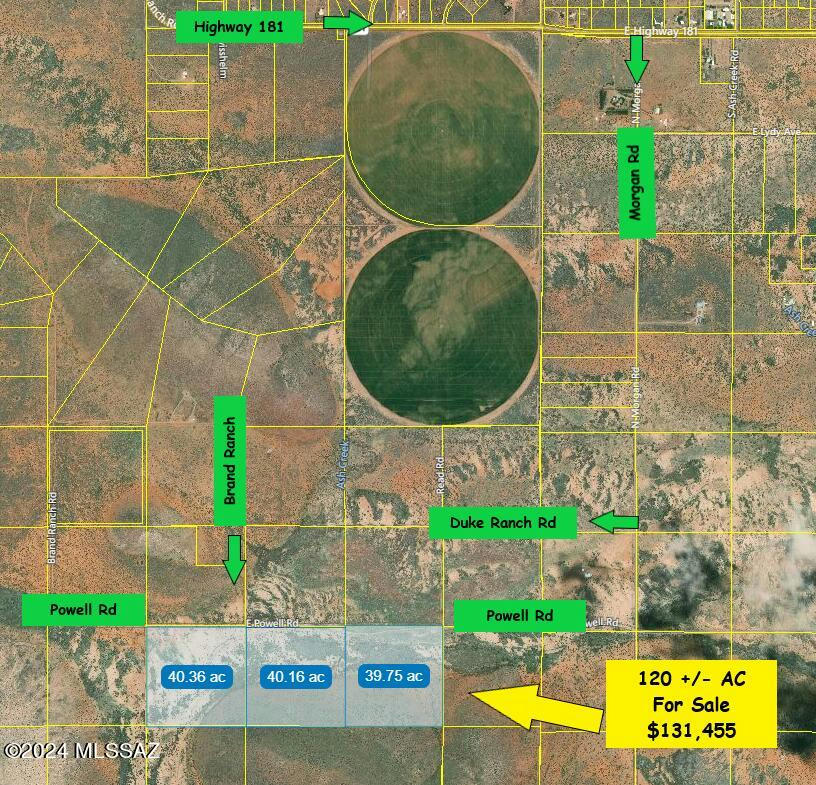 120 ACRES ON POWELL RD, PEARCE, AZ 85625, photo 1 of 6